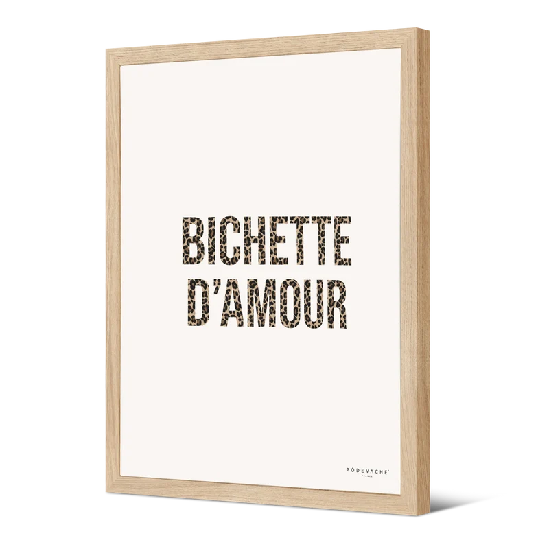 Affiche ou affiche encadrée Bichette