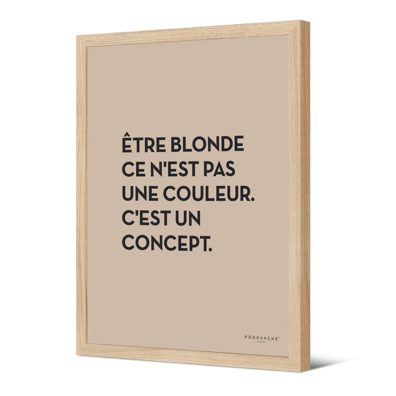 Affiche ou affiche encadrée Blonde