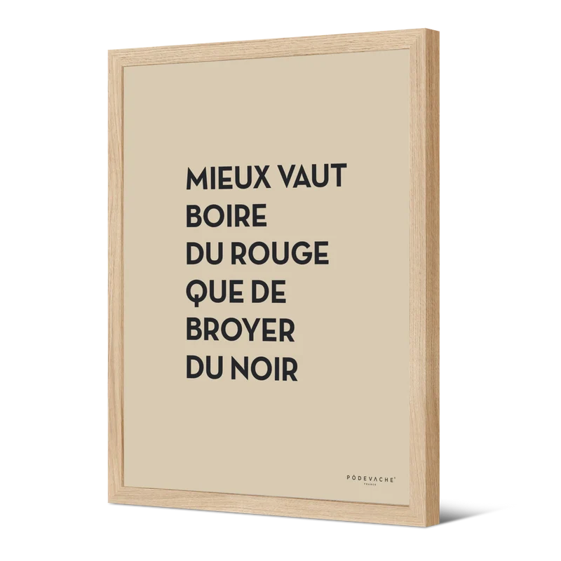 Affiche ou affiche encadrée Boire du Rouge