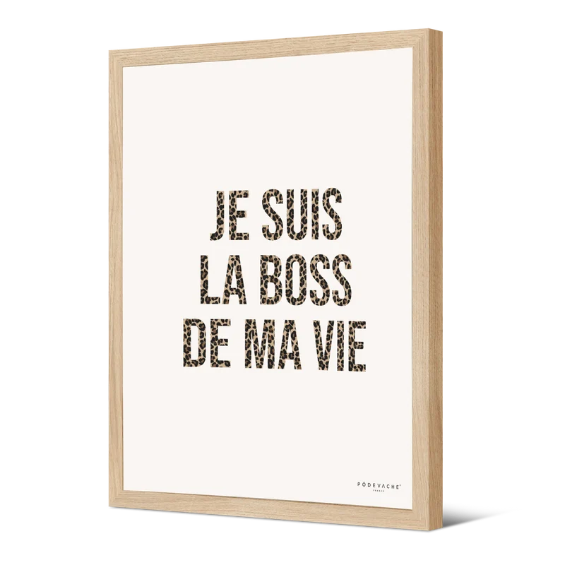 Affiche ou affiche encadrée Boss