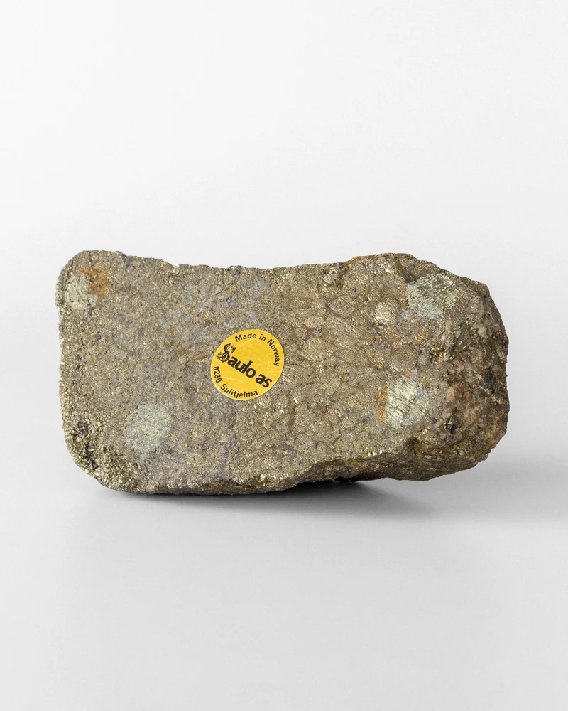 Brutalist Stone and Brass Candleholder, 1970s