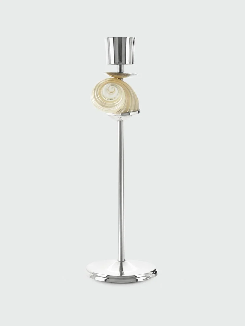 Silver Spiral Candleholder
