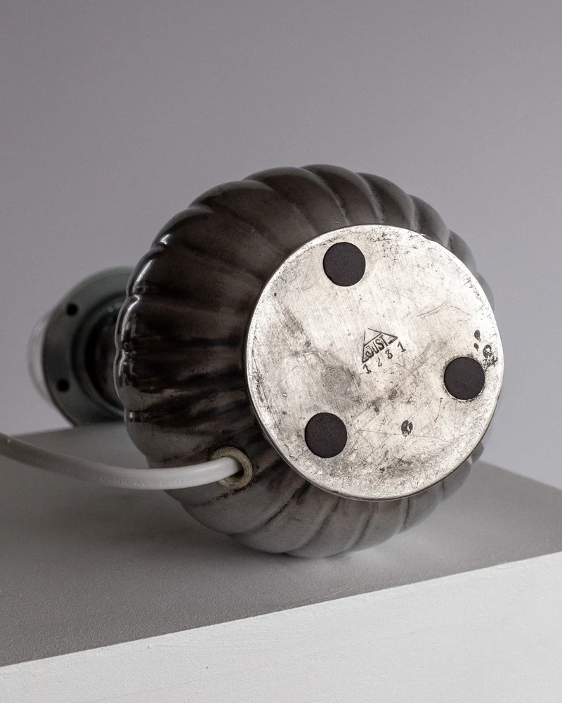Vintage Art Deco Pewter Table Lamp by Just Andersen, 1930s
