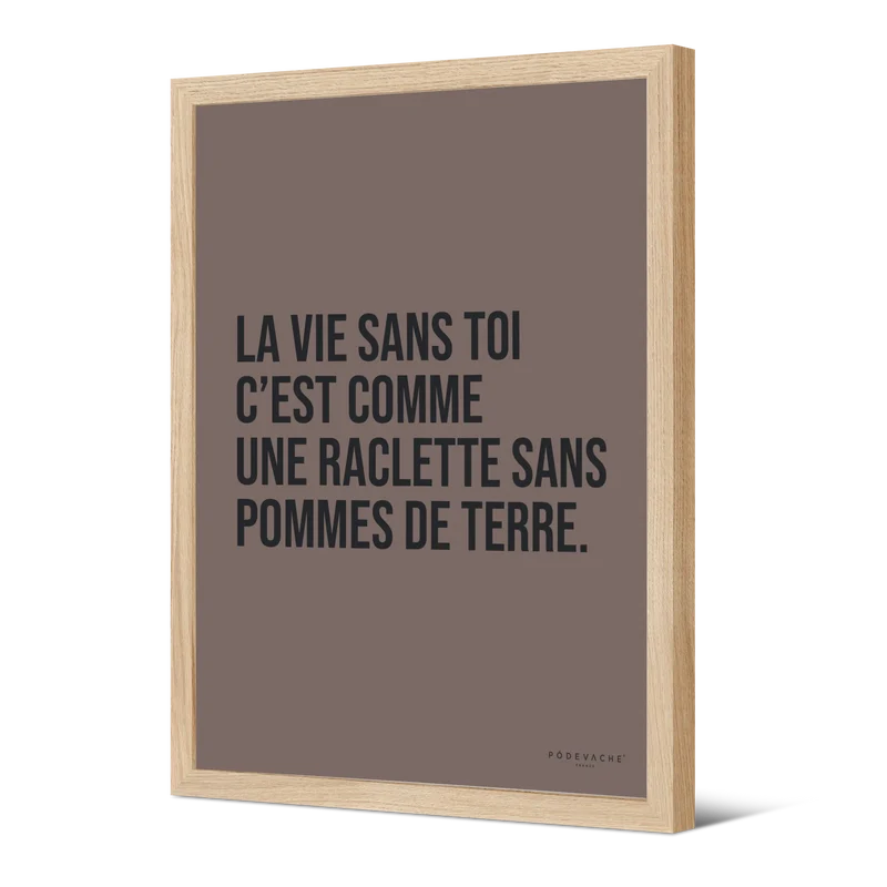 Affiche ou affiche encadrée Raclette