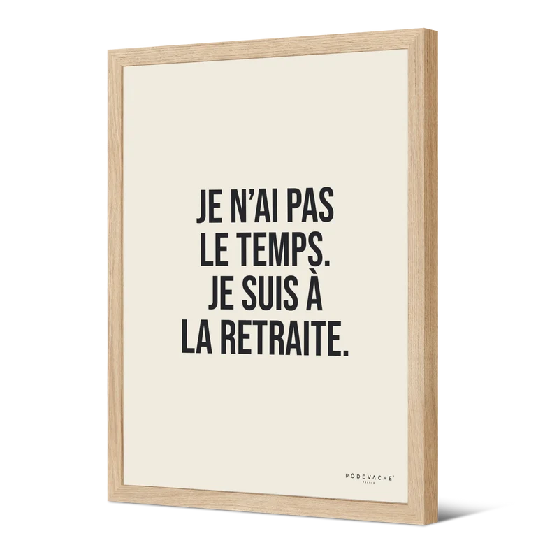 Affiche ou affiche encadrée Retraite