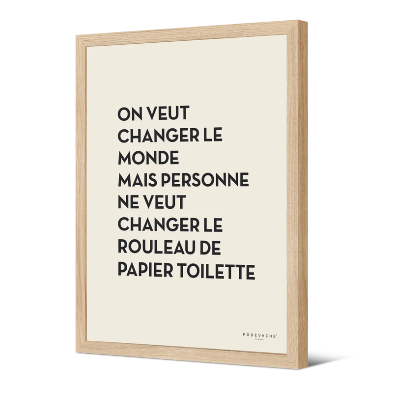 Affiche ou affiche encadrée Rouleau
