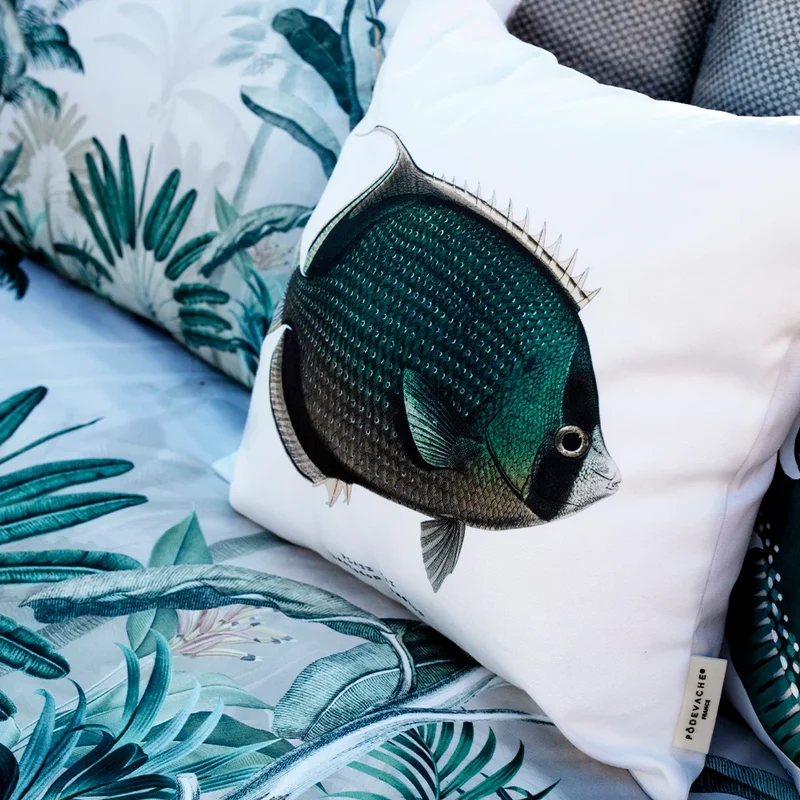 Coussin velours Heis