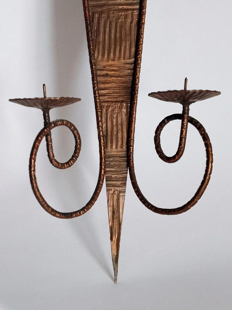 Metalwork Wall Candleholder