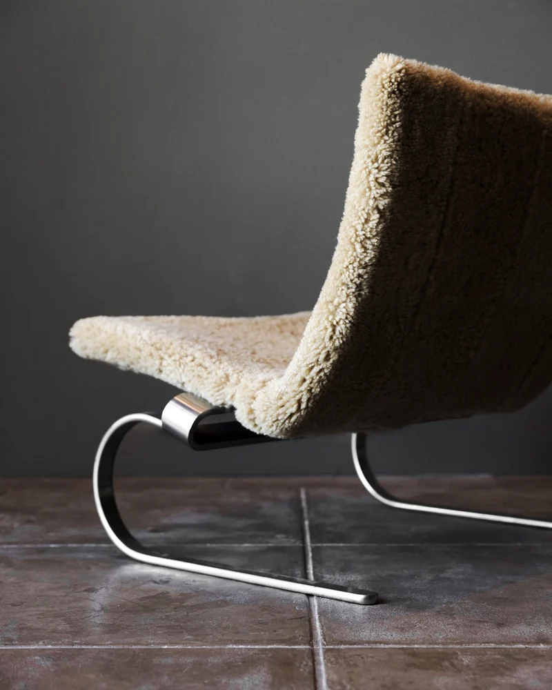 Pair of PK20 Chairs by Poul Kjaerholm in Shearling