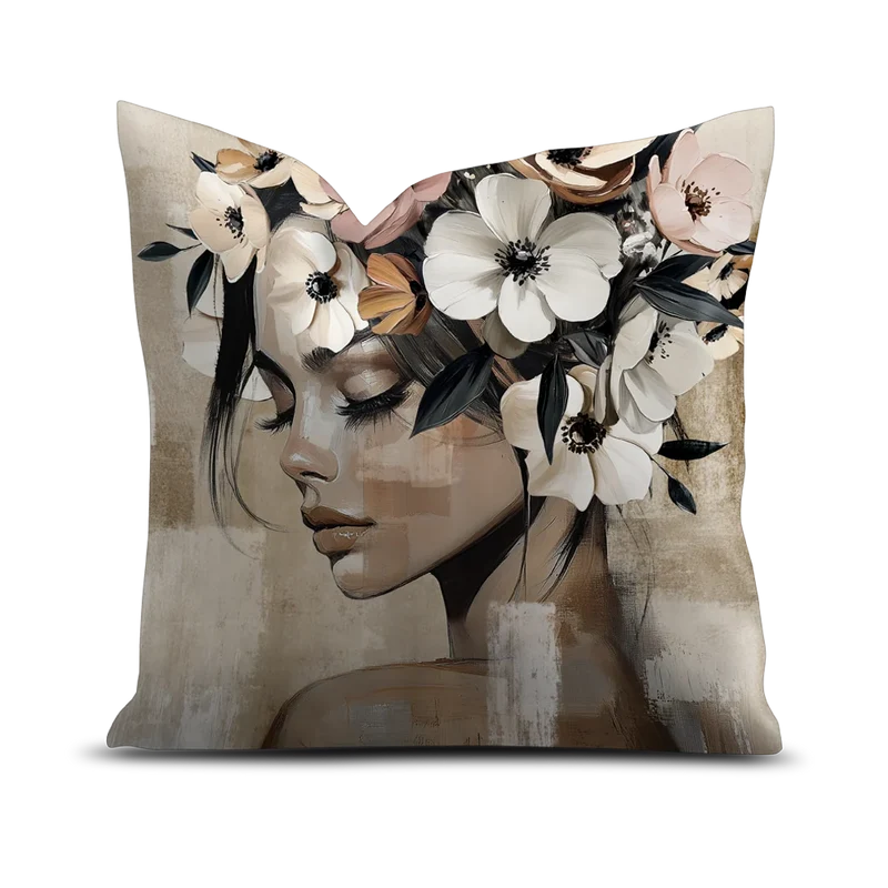 Coussin velours Aly
