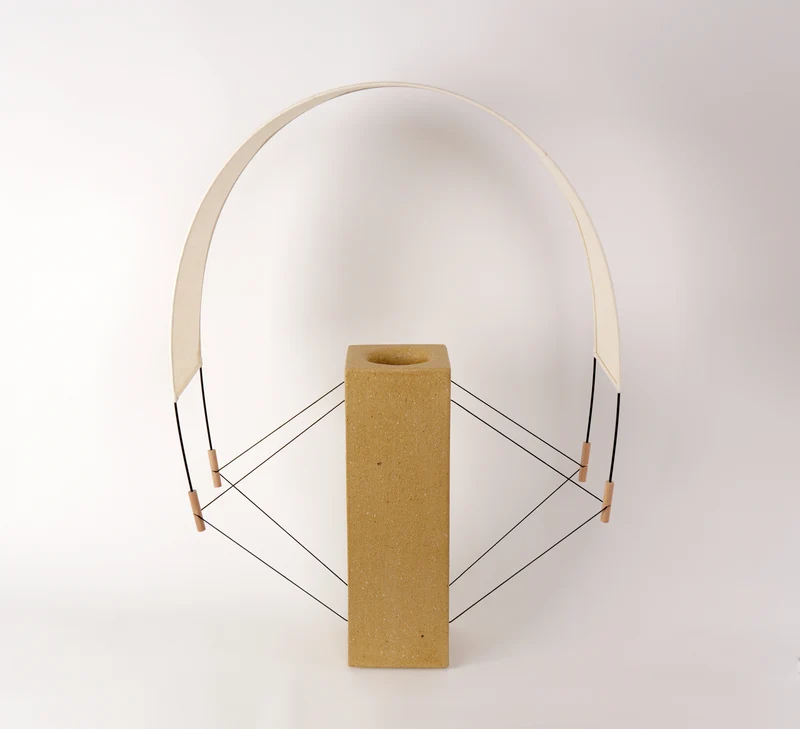 Coastal Modern Table Lamps in Raw clay - Lumia - Collection Aura