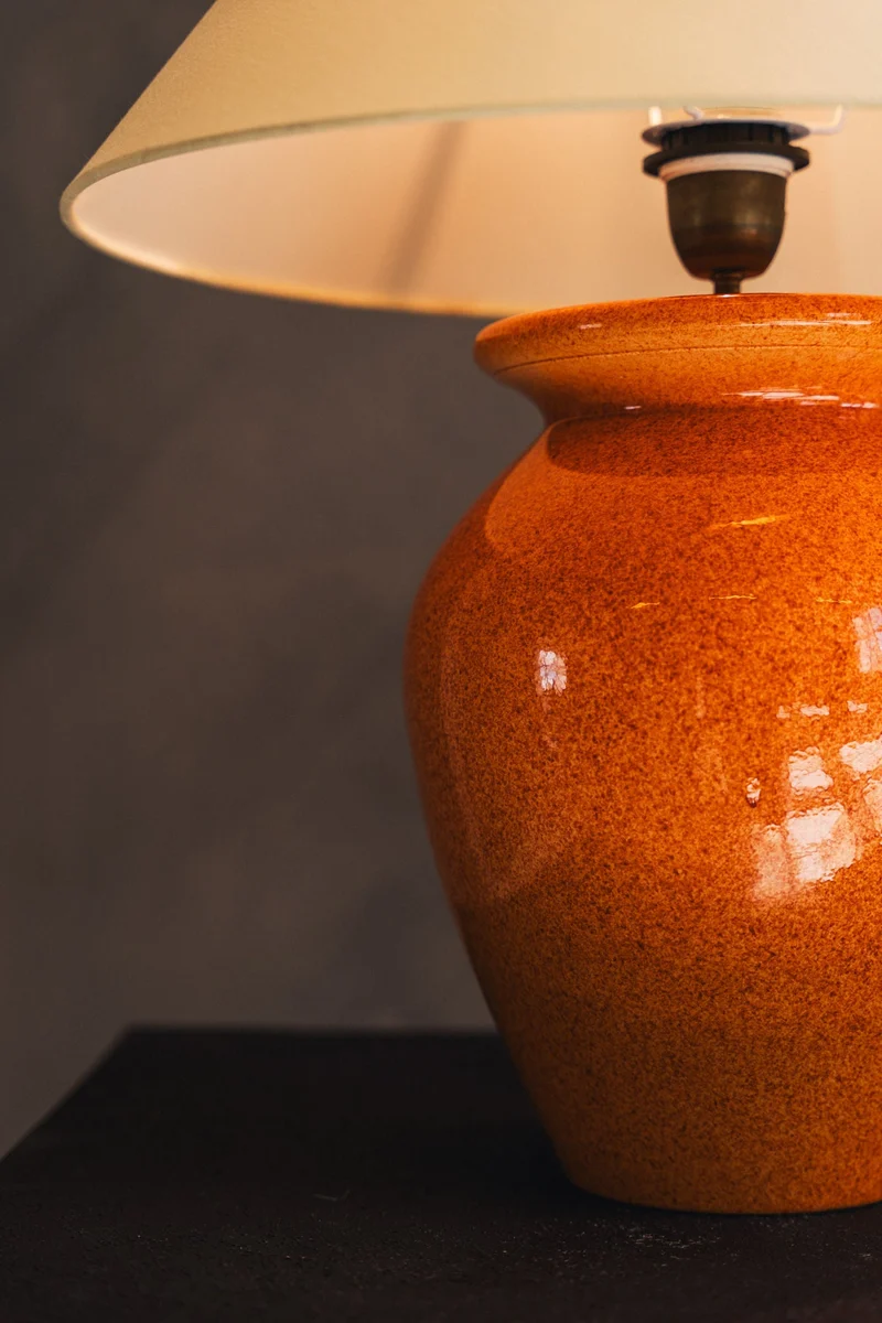 Vintage Mid-Century Ceramic Table Lamp by Robert Kostka