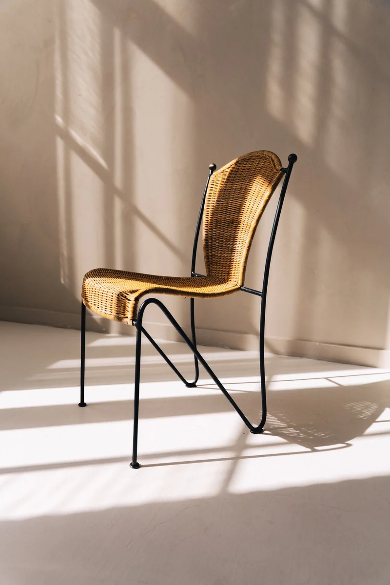 Frederic Weinberg Wicker Chairs, 1950s