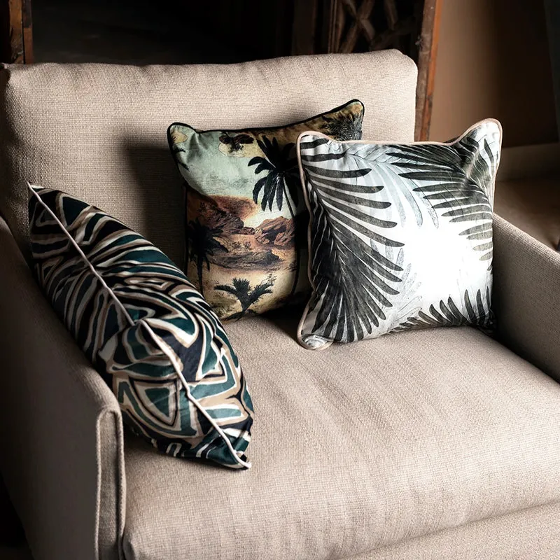 Coussin velours Ivola