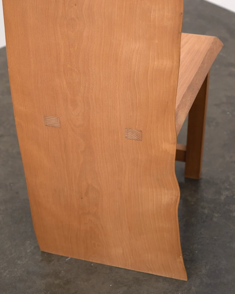 Postmodern Live Edge High Back Chair, 1990s