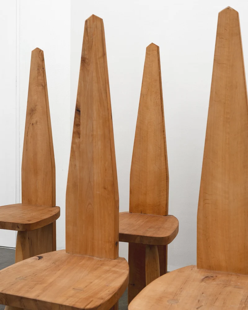Brutalist High Back Chair