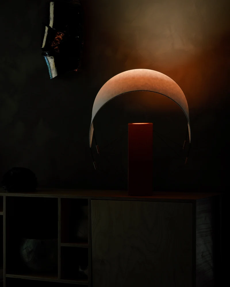 Coastal Modern Table Lamps in Terracotta - Lumia - Collection Aura