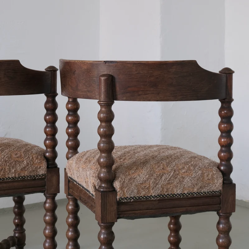 Antique Bobbin Turned Corner Chair