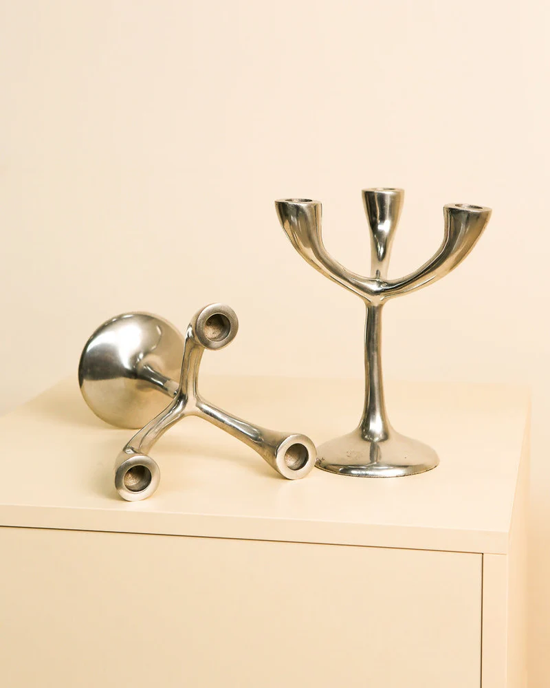 Pair of 70's Italian “Arbre” Candleholders