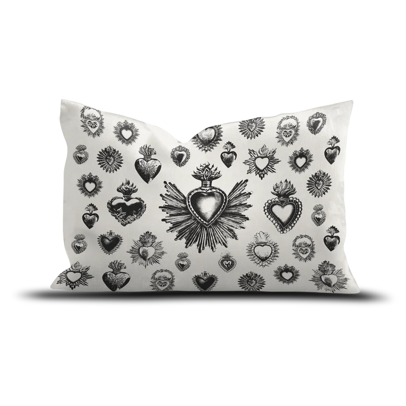 Coussin velours Corazon de Los Angeles
