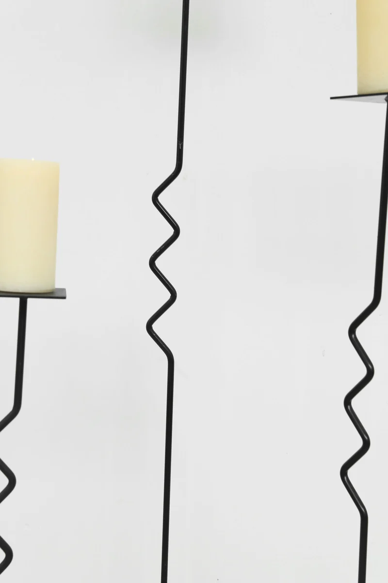 Spiral Floor Candleholder Trio