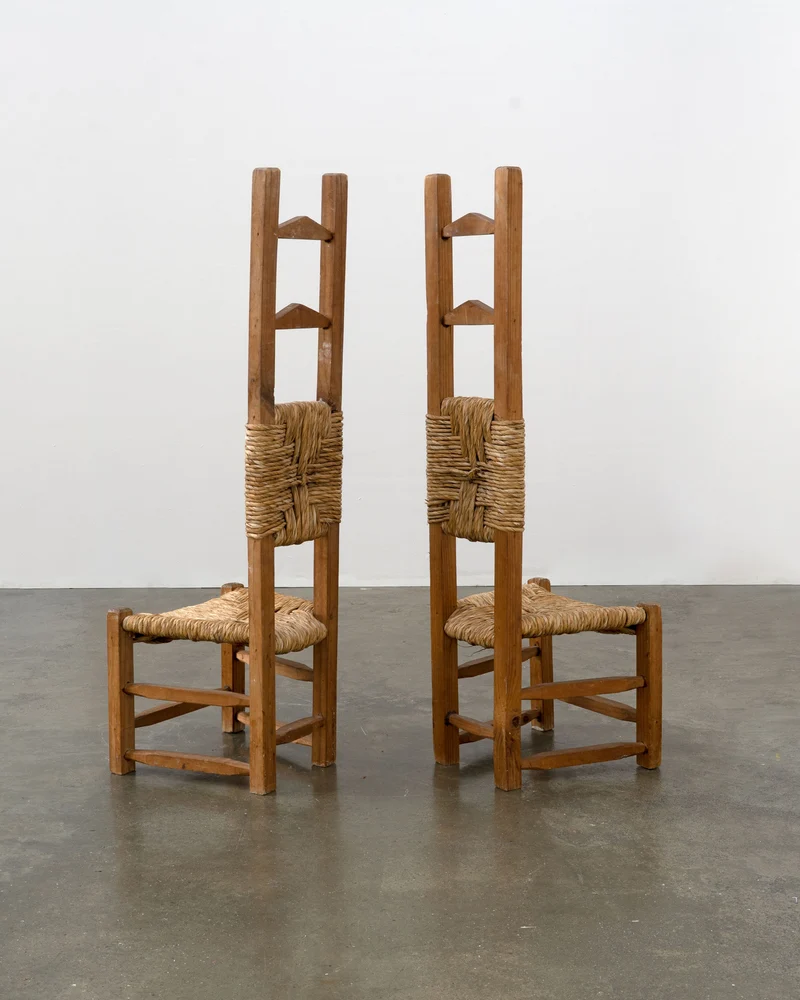 Little Chilean Pine and Rush Chairs