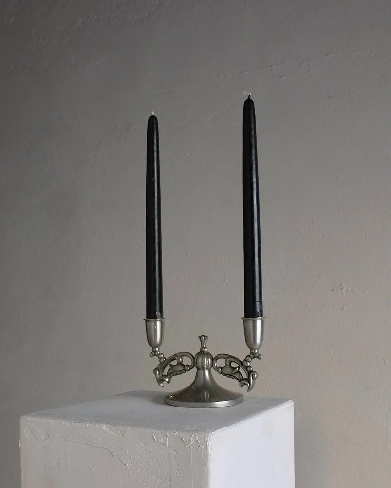 Swedish Grace Pewter Candleholder, 1930s