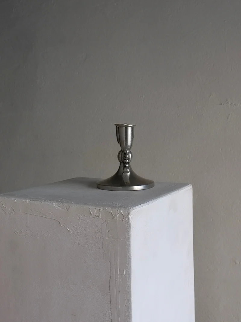 Swedish Grace Pewter Candleholder, 1930s