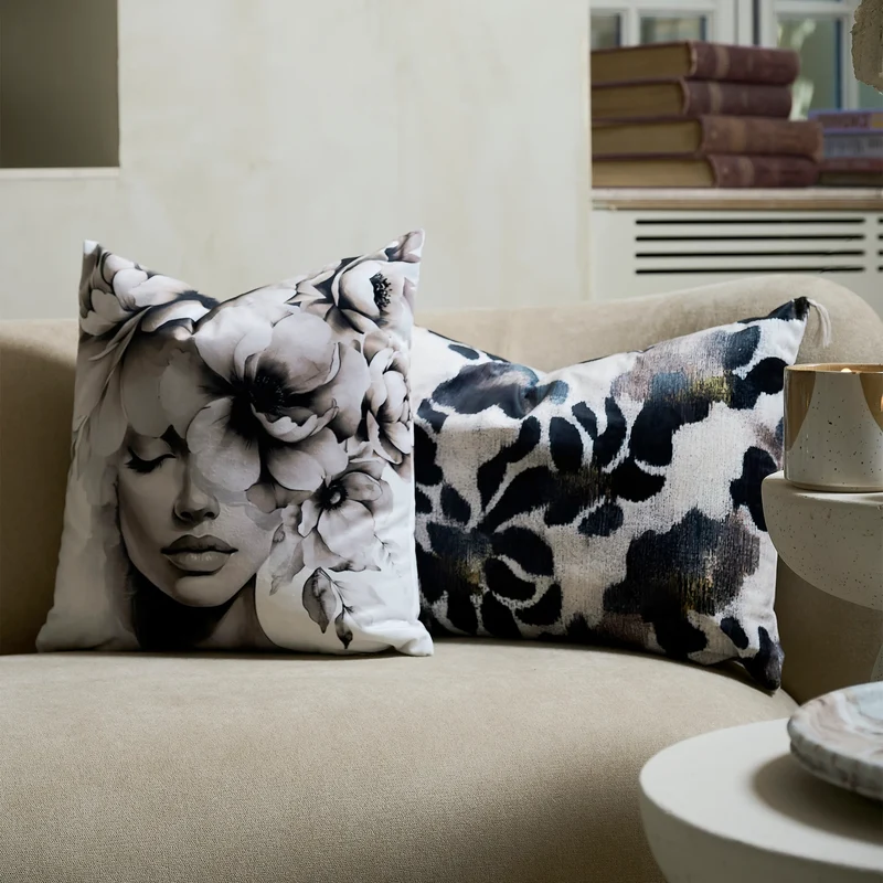 Coussin velours Babylone