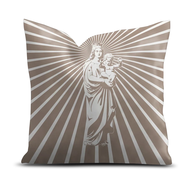 Coussin velours Bonne Mère