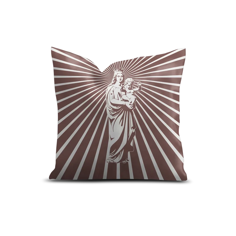 Coussin velours Bonne Mère