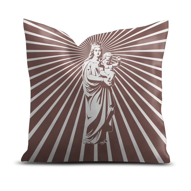 Coussin velours Bonne Mère
