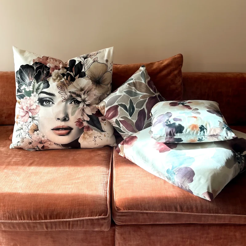 Coussin velours Eygalieres