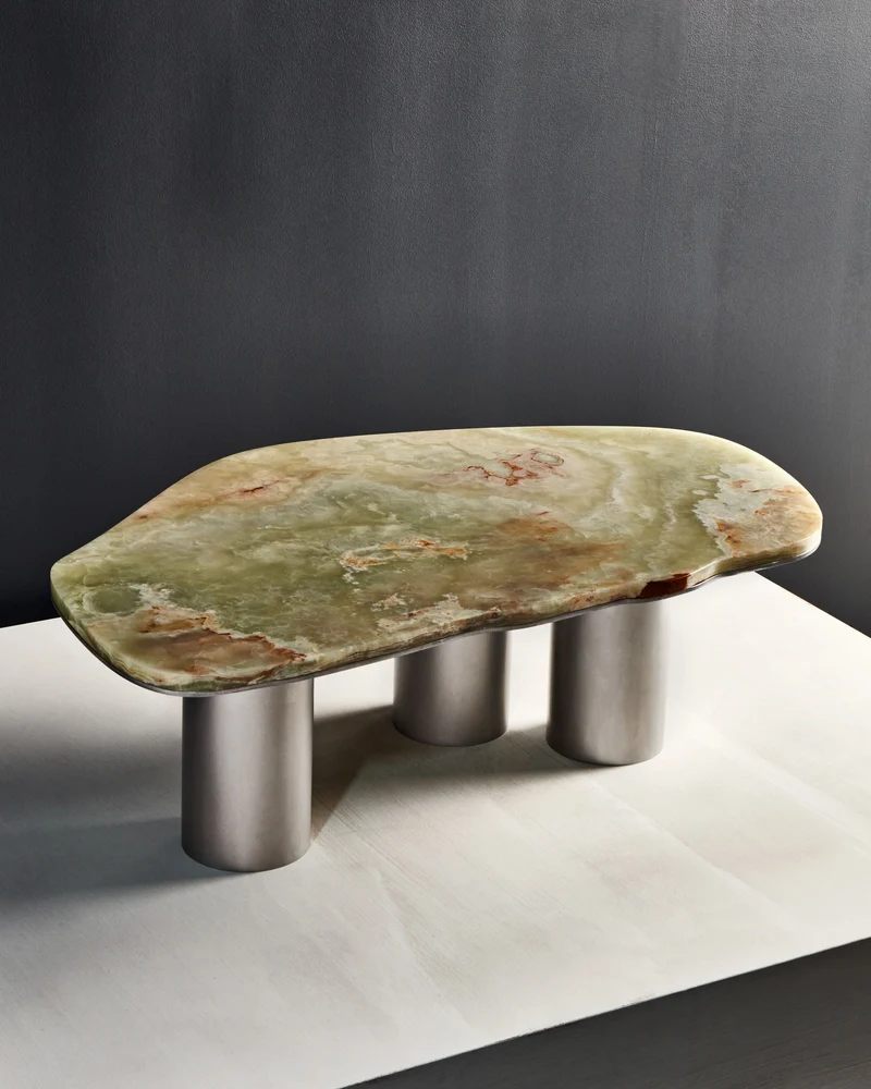 'Oni' Onyx Marble Coffee Table