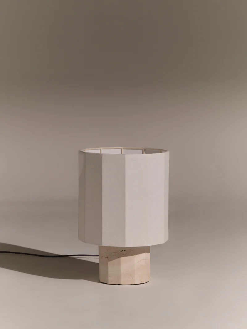Roma II Dodecagon White Travertine
