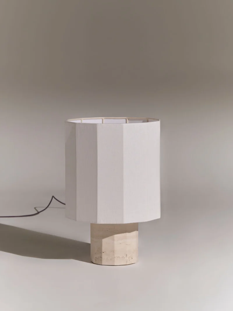Roma II Dodecagon White Travertine