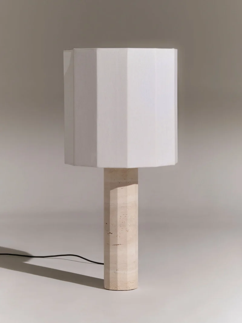 Roma II Dodecagon White Travertine