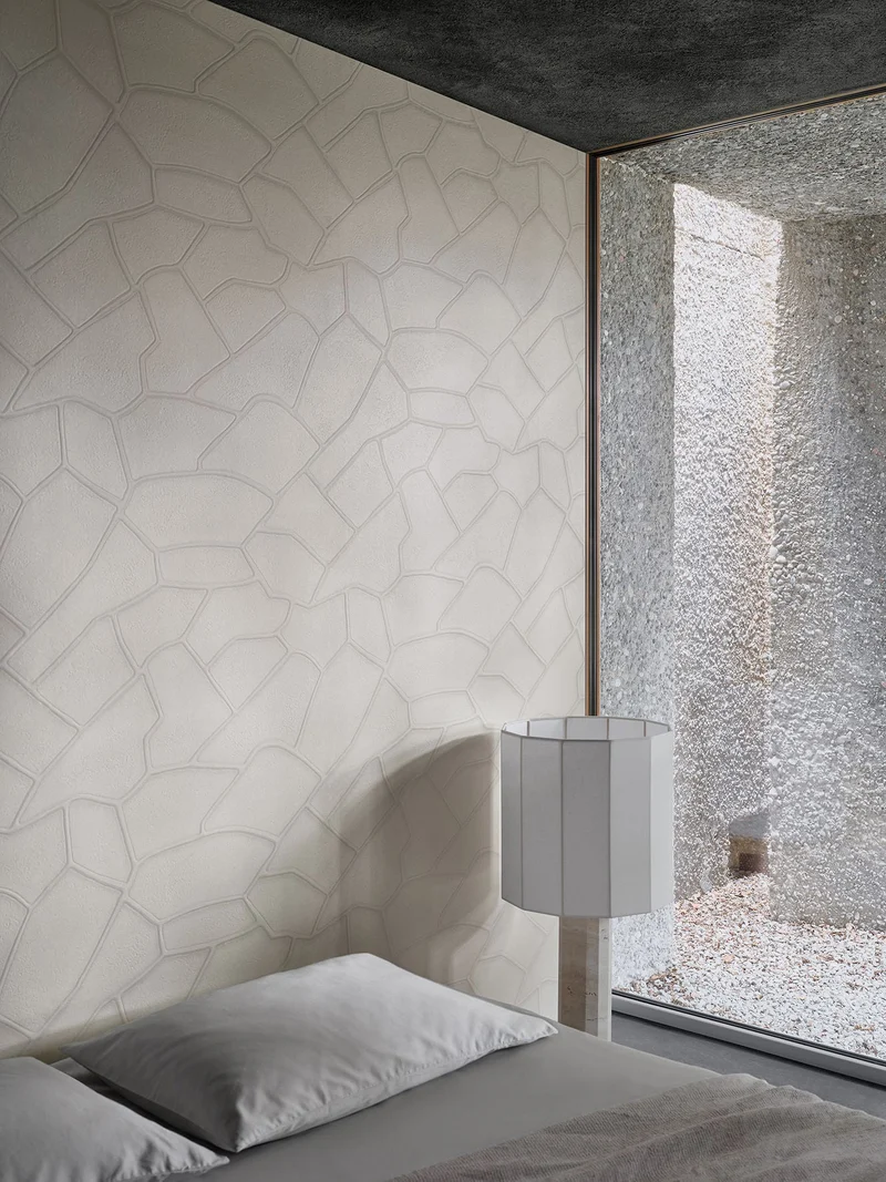 Roma II Dodecagon White Travertine