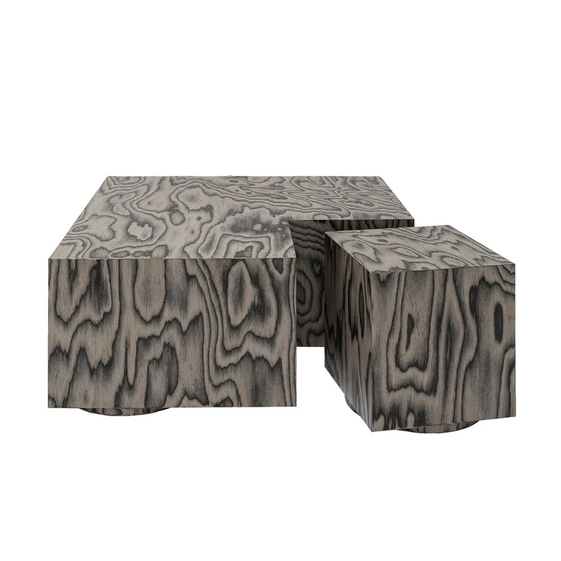 Coffee Table Object108 in ALPI veneer by Sottsass