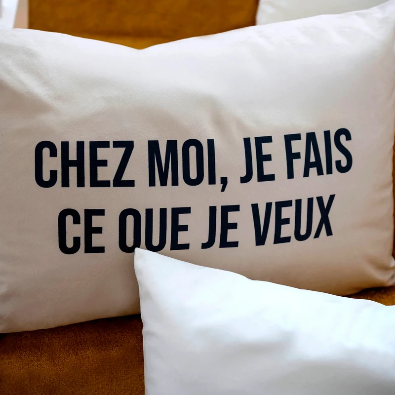 Coussin Velours Chez Moi