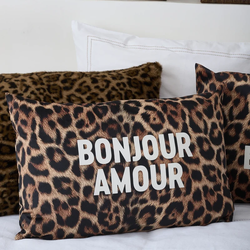 Coussin velours Leo Bonjour Amour