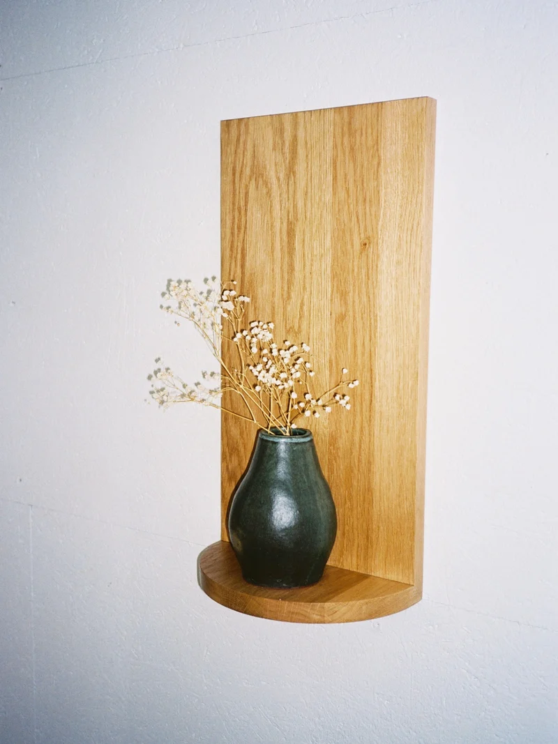 The Megaron - Minimalist Shelf in Wood - Small