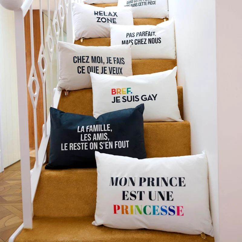 Coussin Velours Prince