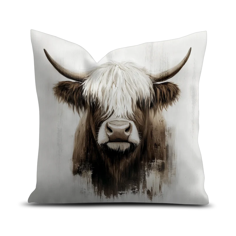 Coussin Velours Vache Andermatt