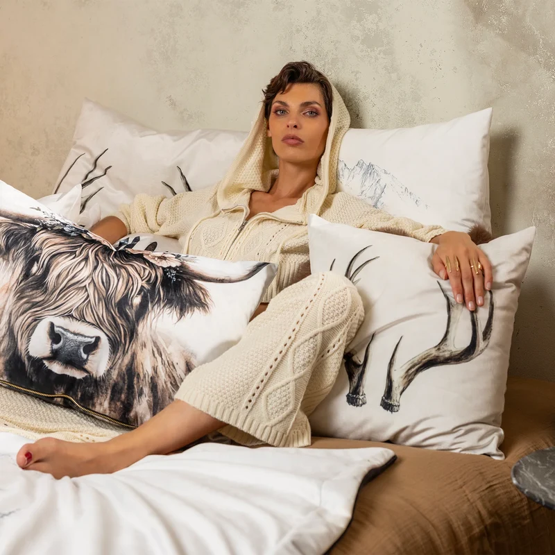 Coussin Velours Vache Kanderstag