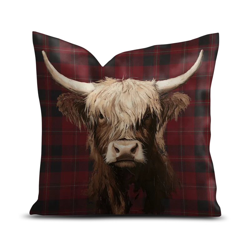 Coussin Velours Vache Villafranca