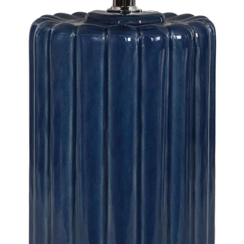 Lampe à poser Palladio en céramique bleue