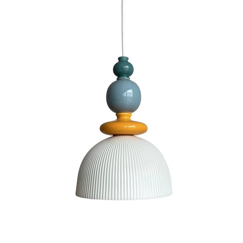 Suspension Pili en céramique multicolore D24,2 cm
