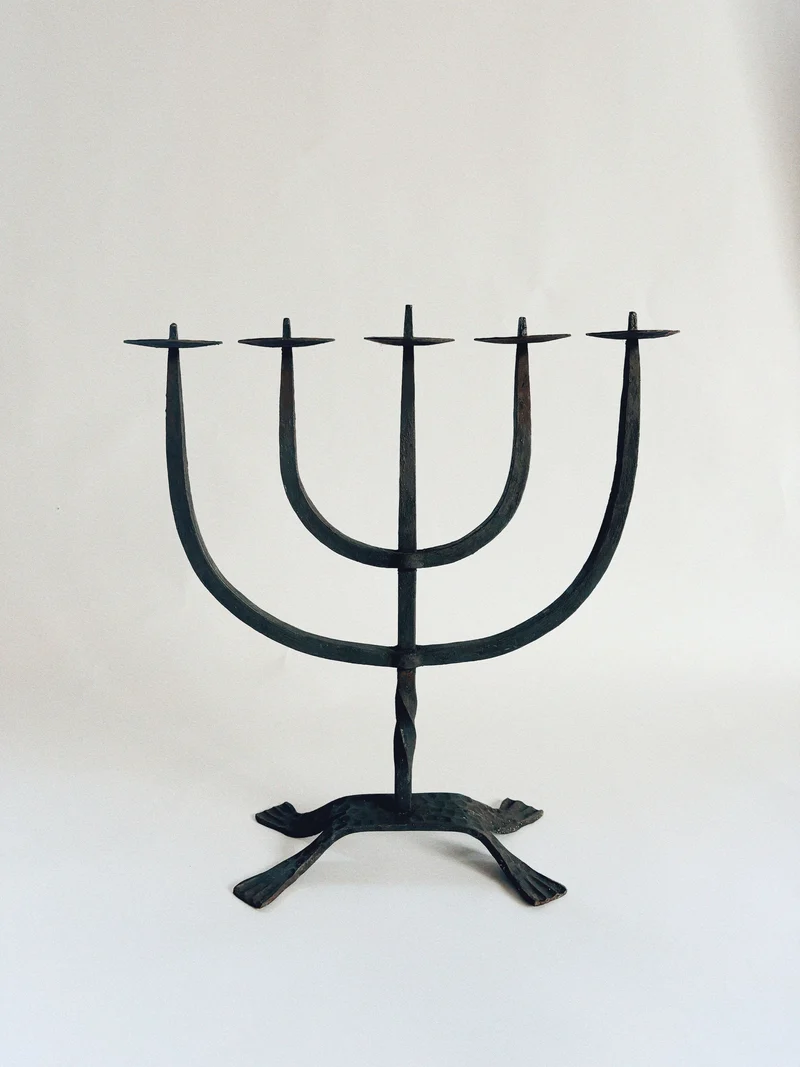 Hand Forged Candeholder, Poland