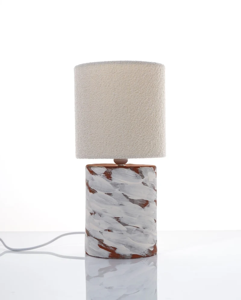 White Wind Table Lamps in Ceramic